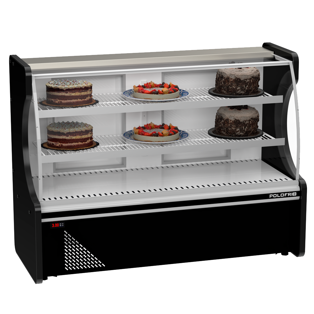 VITRINA REFRIG.CLÁSICA CON EVAP.Y.AIRE FORZA 1.50m