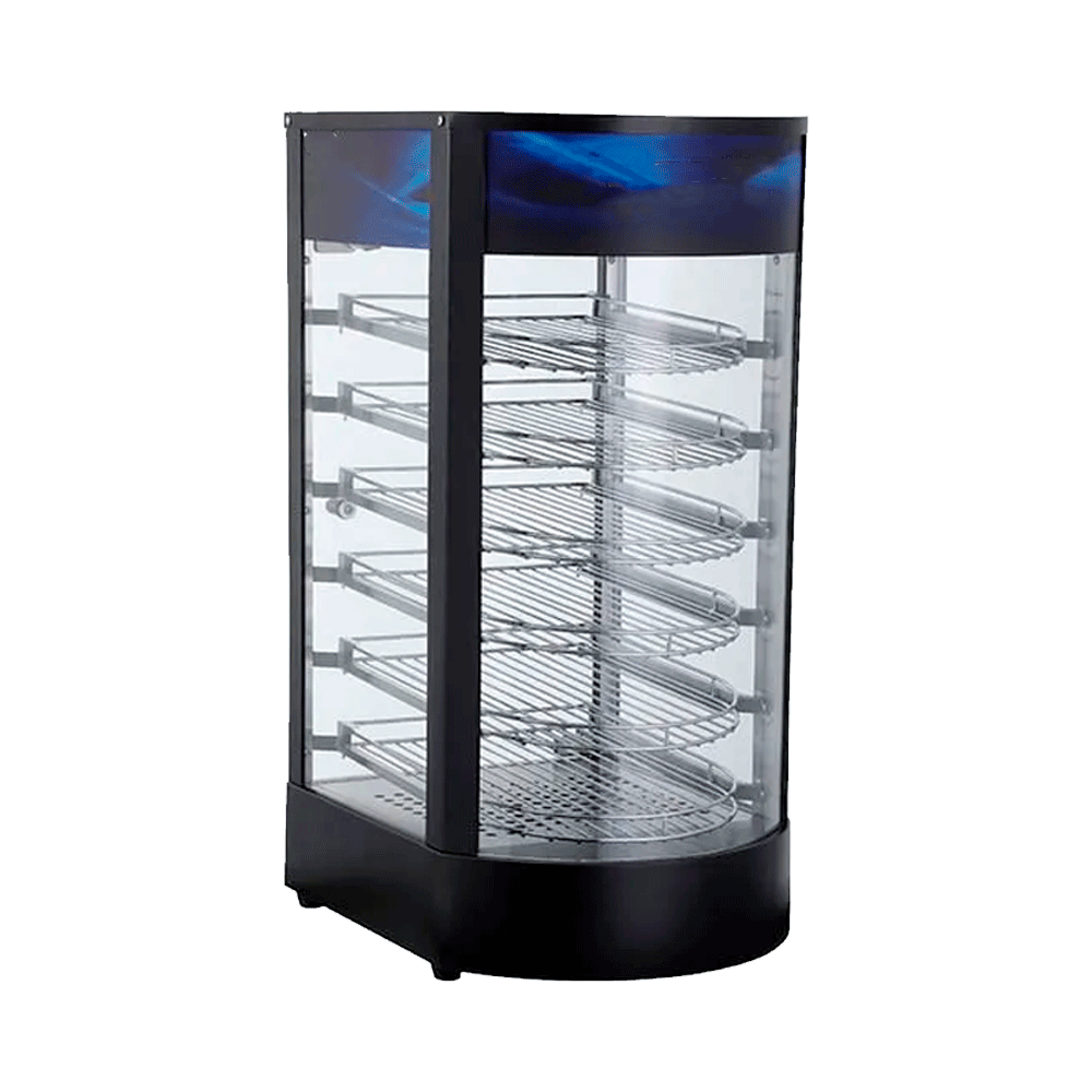 VITRINA MANTENEDOR SOBREMESA SEMI-CURVA 6 NIVELES